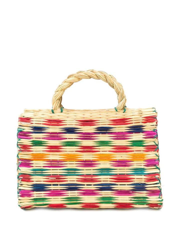 Folkloore Portuguese Woven Basket Bag - Neutrals