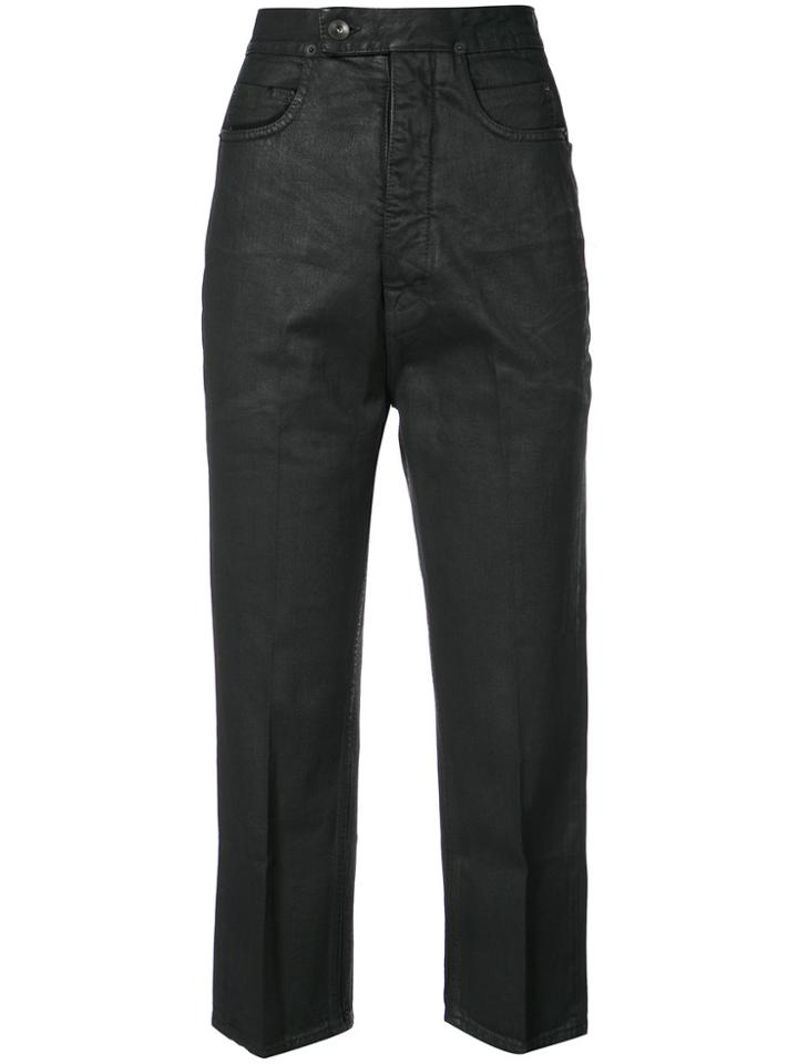 Rick Owens Drkshdw Bolan Cut Cropped Jeans - Black