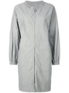 Fabiana Filippi Crinkled Leather Coat - Grey