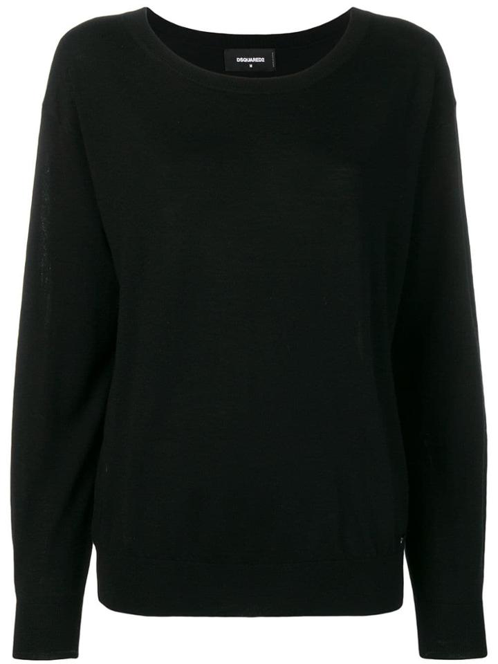 Dsquared2 Scoop Neck Jumper - Black