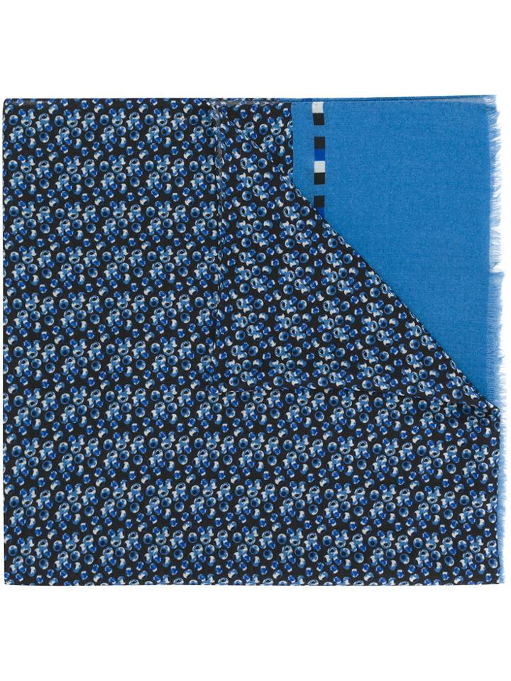 Fefè Patterned Scarf - Blue