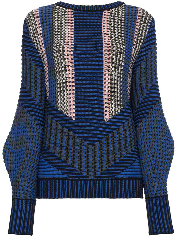 Peter Pilotto Chunky V Back Jumper - Blue