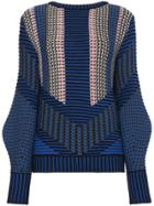 Peter Pilotto Chunky V Back Jumper - Blue