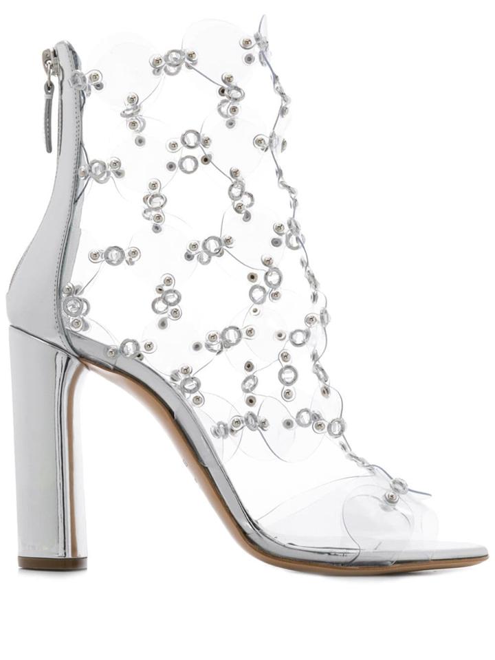 Casadei Crystal-embellished Sandals - Silver