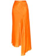 House Of Holland Asymmetric Midi Skirt - Orange