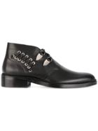 Toga Virilis Eyelet Detail Derby Shoes - Black