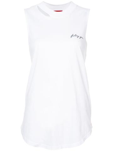 Philanthropy Logo Patch Tank Top - White