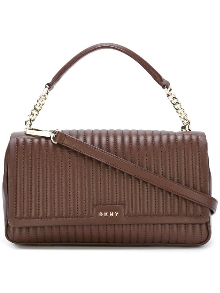 Dkny Ribbed Crossbody Bag, Women's, Brown