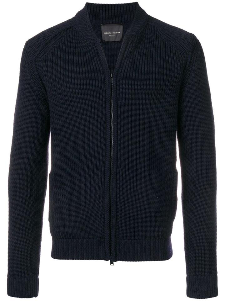 Roberto Collina Knitted Cardigan - Blue