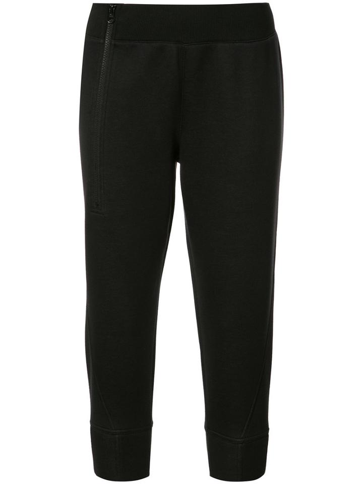 Adidas By Stella Mccartney Zipped Sweatpants, Women's, Size: Medium, Black, Polyurethane/modal