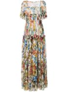 Dolce & Gabbana Floral Print Maxi Dress - Multicolour