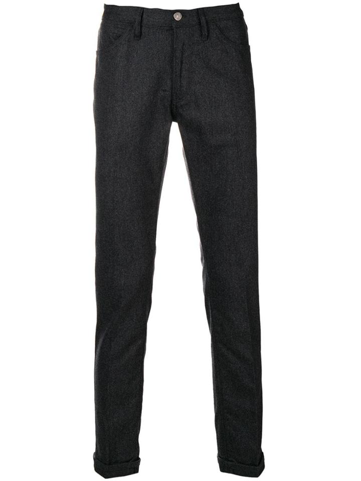 Pt05 Fitted Tailored Trousers - Grey