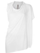 Rick Owens Lilies Asymmetric Draped T-shirt