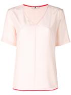 Ps By Paul Smith Crepe Top - Pink & Purple