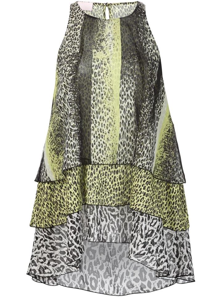 Giamba Leopard Print A-line Top