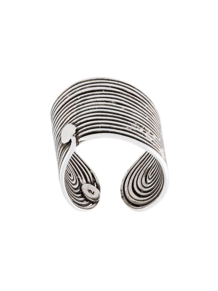Gas Bijoux 'wave' Ring, Women's, Metallic