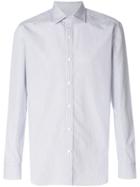 Barba Micro-striped Slim-fit Shirt - White