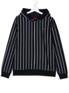 Tommy Hilfiger Junior Striped Hoodie - Blue