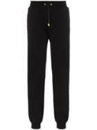 Versace Embroidered Medusa Logo Cotton Sweatpants - Black
