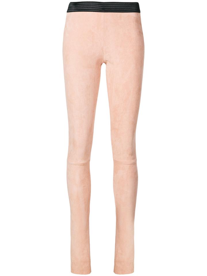 Drome Leather Leggings - Pink & Purple