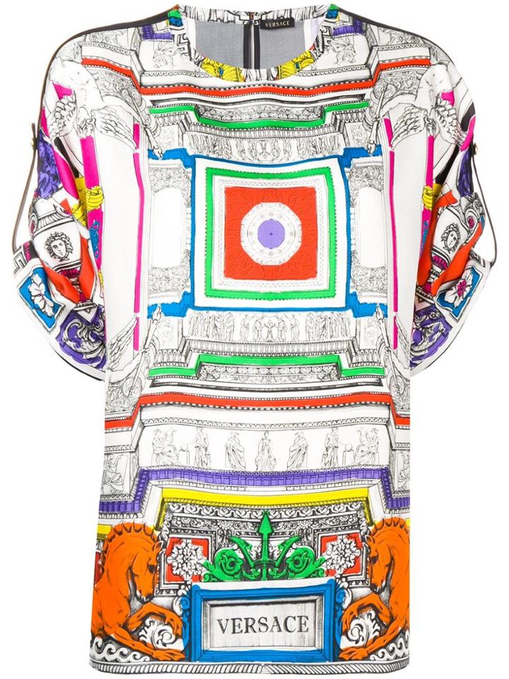 Versace Printed Top - White