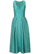 Monique Lhuillier V-neck Midi Dress - Green