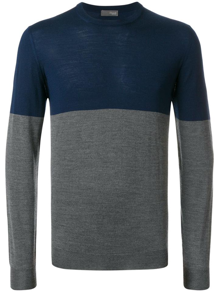 Drumohr Colour Block Jumper - Grey