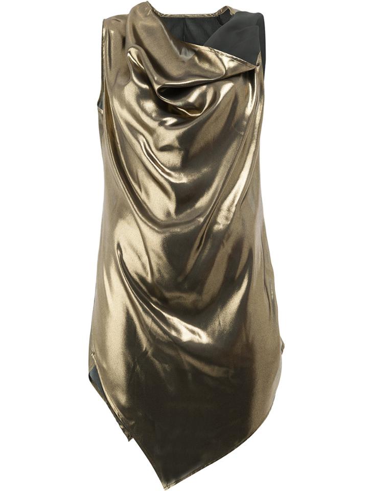 Masnada Draped Metallic Top - Unavailable