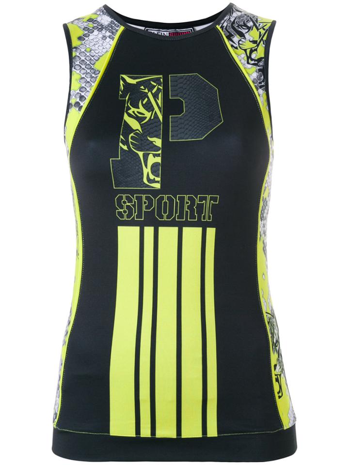 Plein Sport Point Line Tank Top - Black