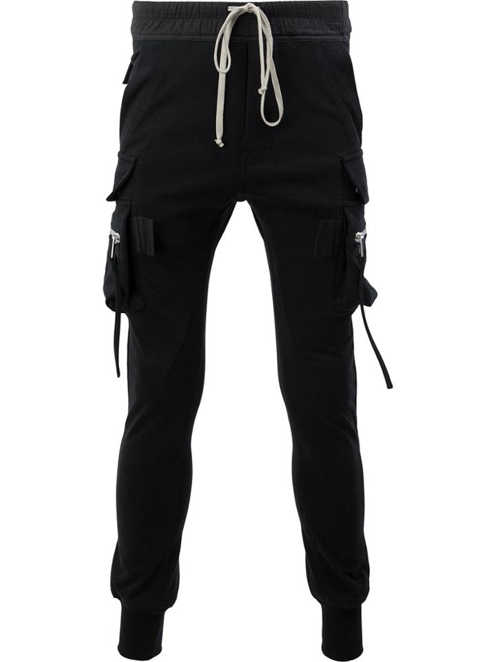 Rick Owens Cargo Sweatpants - Black