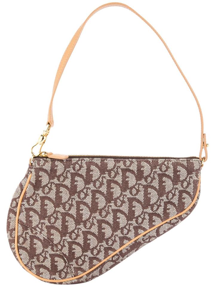 Christian Dior Pre-owned Trotter Saddle Hand Bag - Brown
