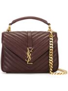 Saint Laurent Medium 'collège Monogram' Shoulder Bag, Women's, Red