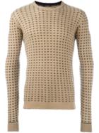 Roberto Collina Cashmere Intarsia Jumper, Men's, Size: 54, Nude/neutrals, Cashmere
