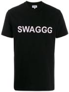 Duo Duo Printed T-shirt Swaggg - Black