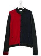 Little Marc Jacobs Teen Colour Block Bomber Jacket - Red
