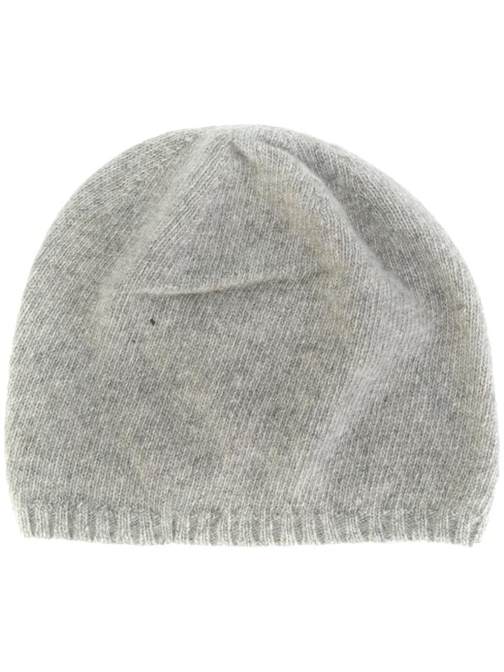 Kristensen Du Nord Ribbed Trim Beanie - Grey
