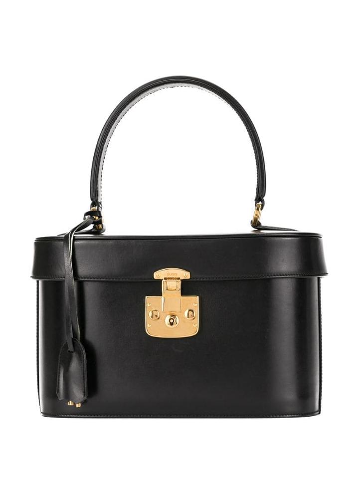 Gucci Pre-owned Lady Lock Cosmetic Vanity Bag - Black