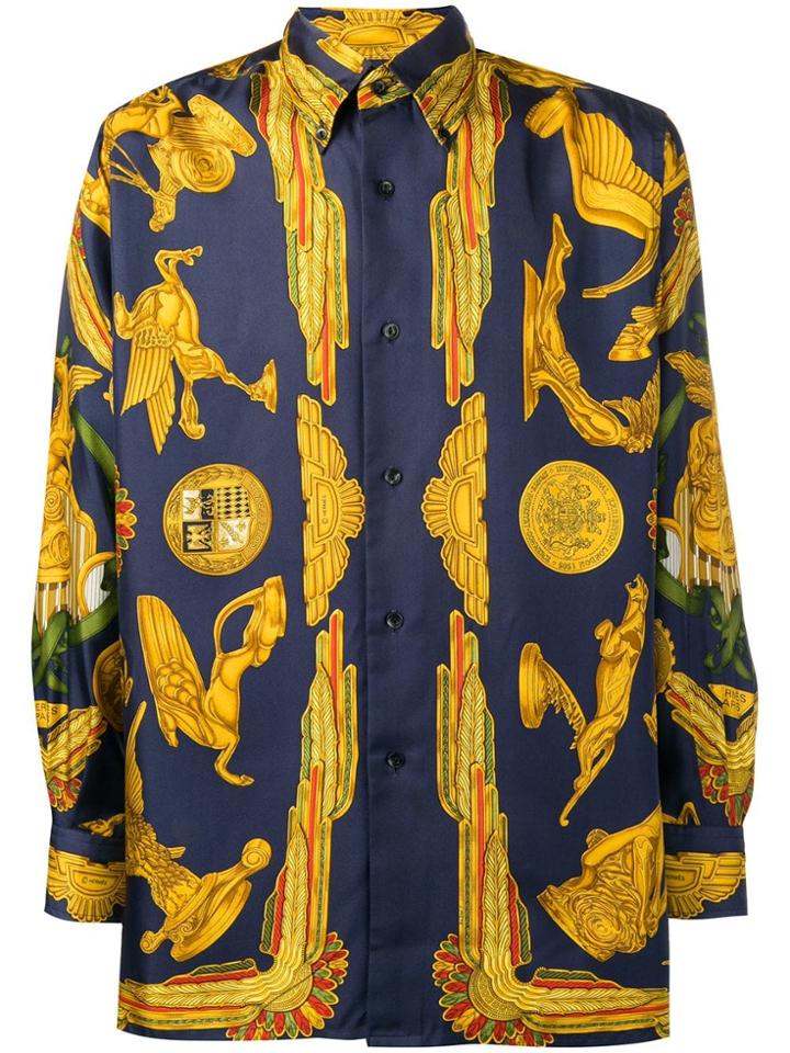Hermès Vintage 1990's Hermes Shirt - Blue