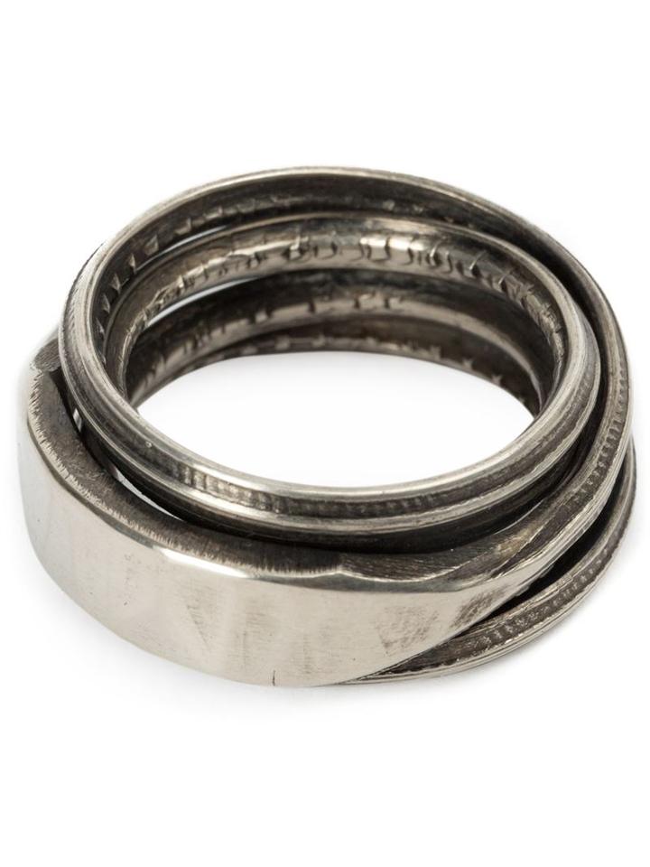 Werkstatt:münchen Connected Rings, Adult Unisex, Size: Large, Metallic