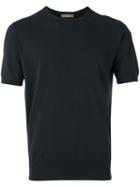 Cruciani Round Neck T-shirt, Men's, Size: 52, Black, Cotton