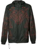 Marcelo Burlon County Of Milan Graphic-print Wind Breaker, Men's, Size: Large, Black, Polyamide/polyester