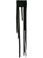 Ann Demeulemeester Fringed Strapless Top - Black