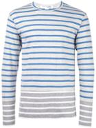Comme Des Garçons Shirt Boy Striped Sweatshirt, Size: Small, Grey, Cotton