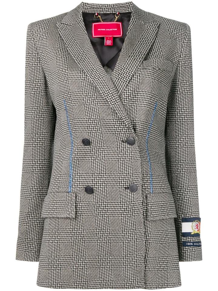 Hilfiger Collection Houndstooth Double-breasted Tailored Jacket -