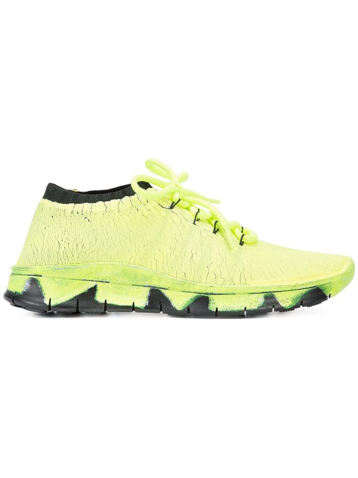 Maison Margiela Coated Knit Sneakers - Black