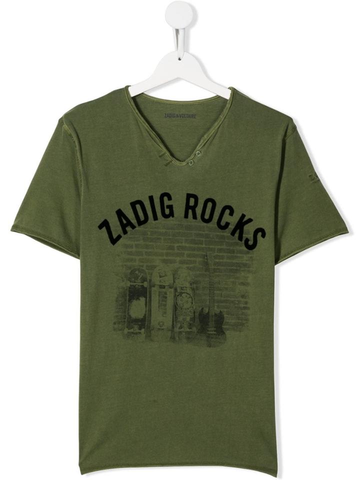 Zadig & Voltaire Kids Logo T-shirt - Green