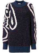 See By Chloé Abstract Instarsia Sweater - Blue