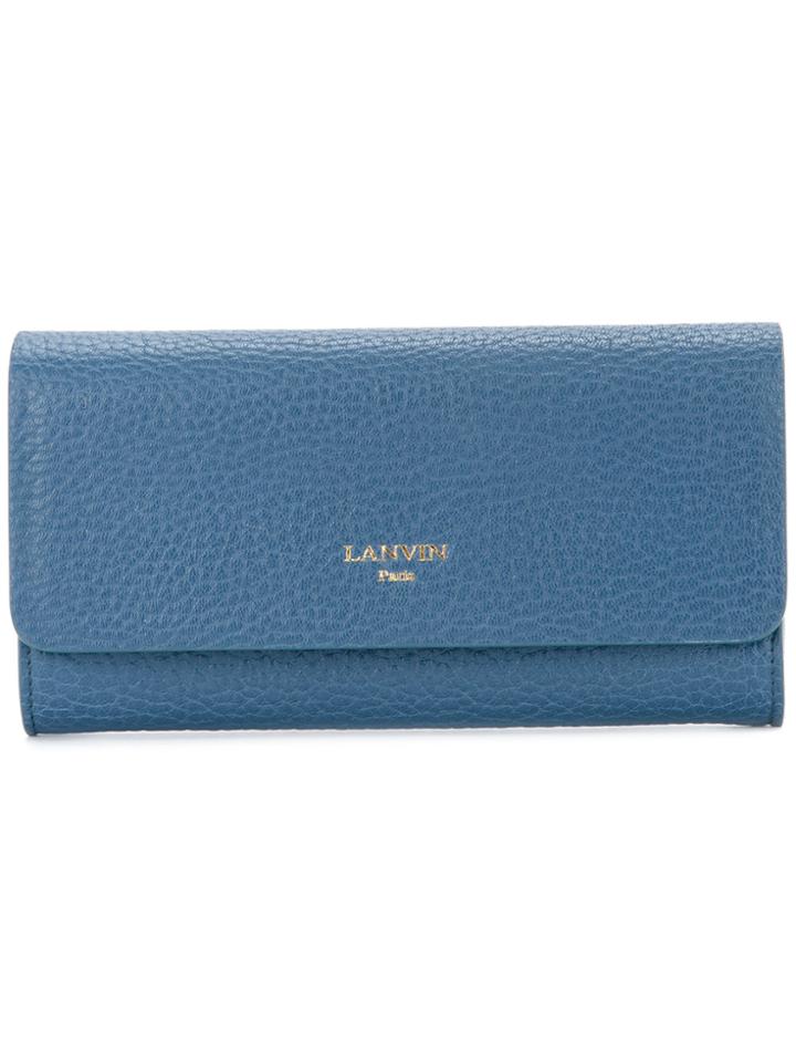 Lanvin Foldover Wallet - Blue