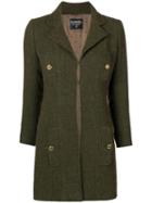 Chanel Pre-owned Pocket Detail Coat - Green