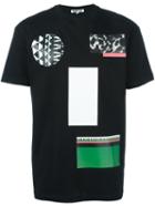 Mcq Alexander Mcqueen Mixed Print T-shirt, Men's, Size: Medium, Black, Cotton